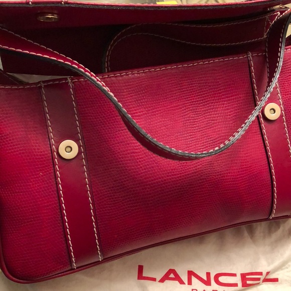 Lancel Paris leather shoulder bag - Picture 5 of 8